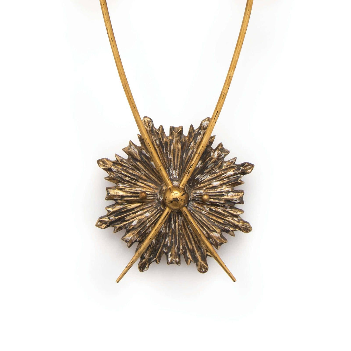 Louis Sconce birch-wood body and brass hardware detail