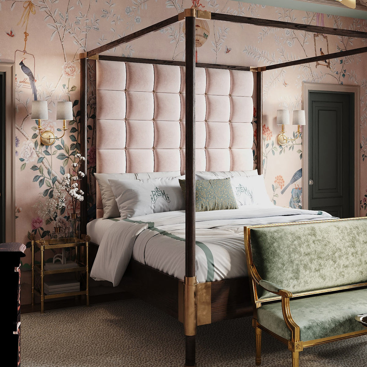 Fisher double sconce in a room setting