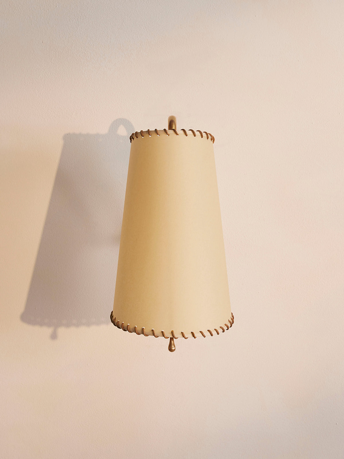 Zachary wall light unlit front view