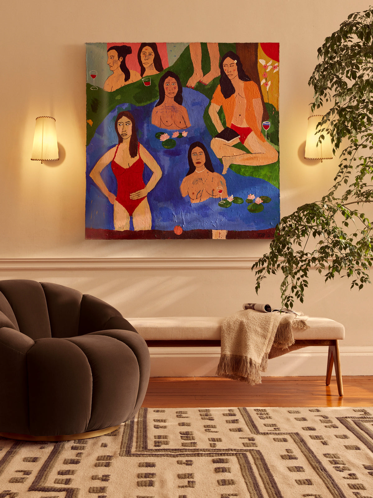 Zachary wall light in a Soho Home interior