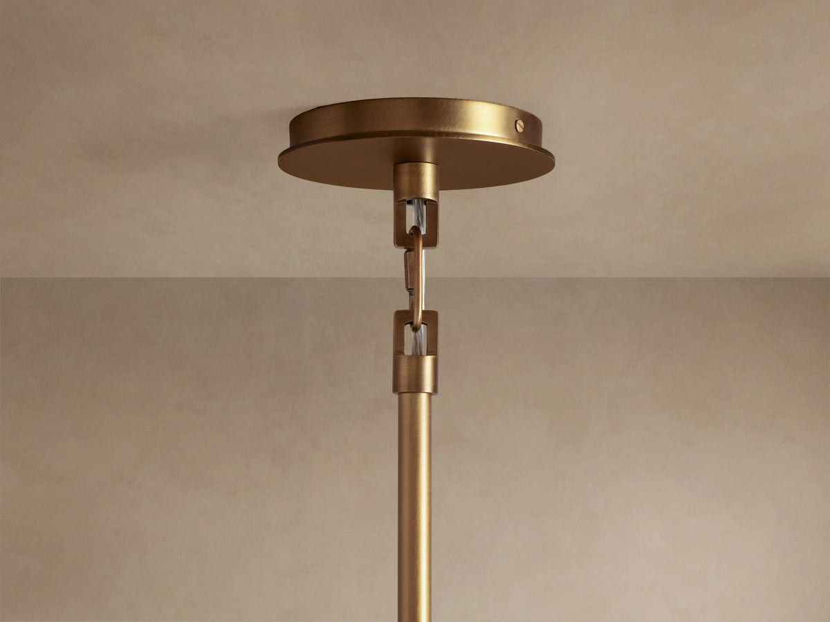 Adria Pendant ceiling canopy and extension rod detail