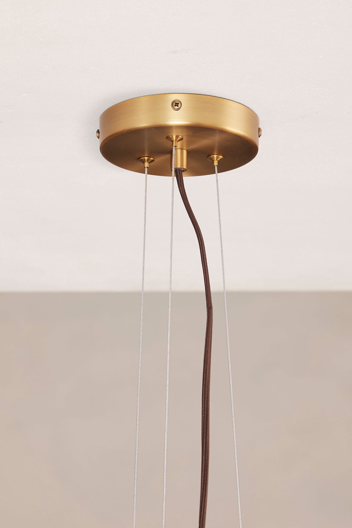 Allis chandelier glass and frame detail