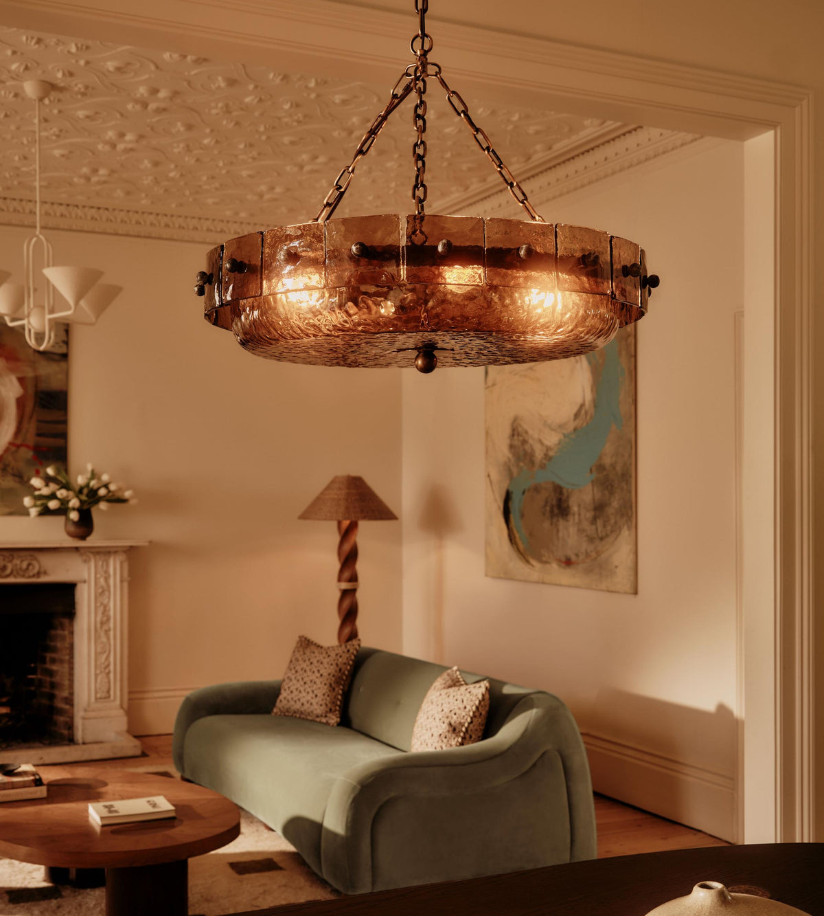 Amelie chandelier in a furnished room
