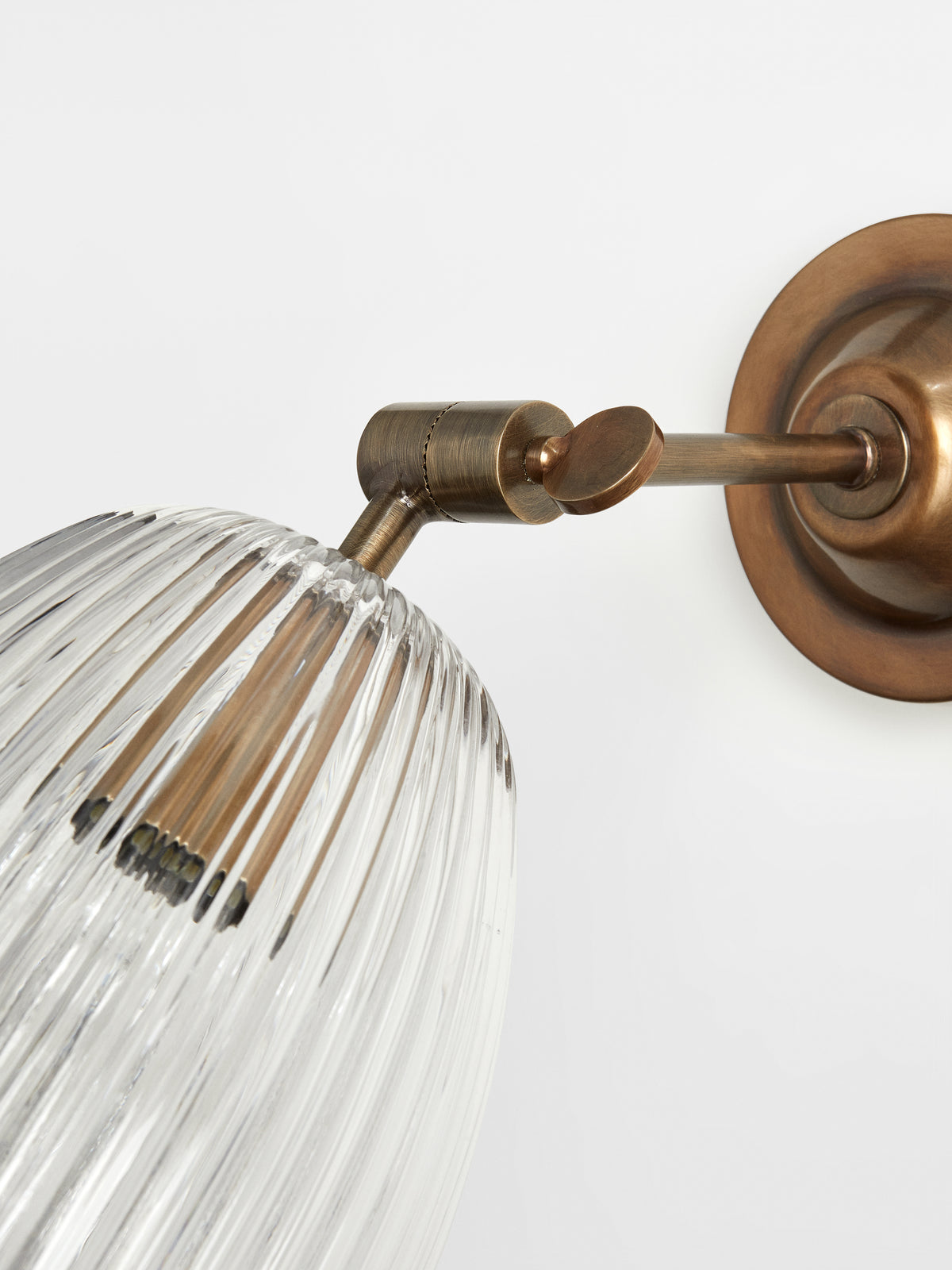 Benny wall sconce antique brass detail