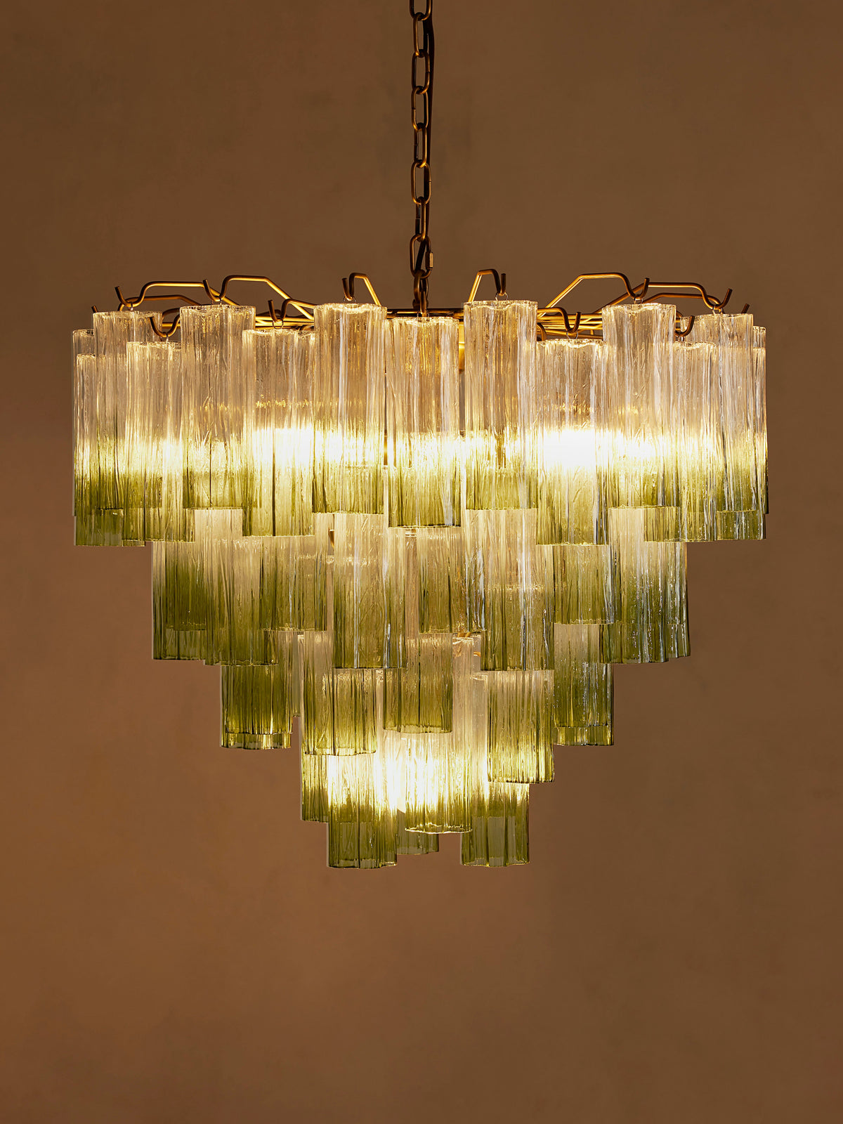 Green Chiara chandelier alternate view