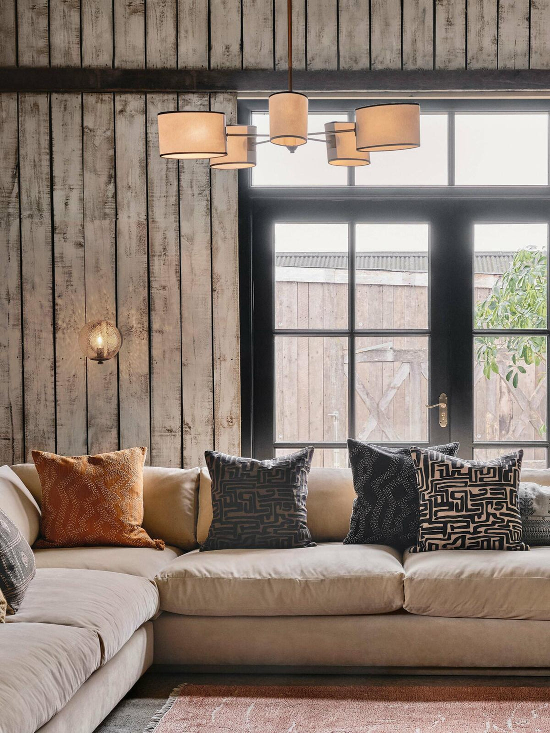 Dawbarn chandelier in a living room