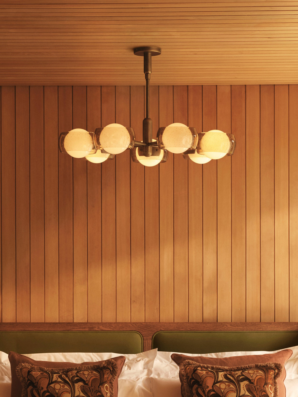 Douglas chandelier in a styled interior