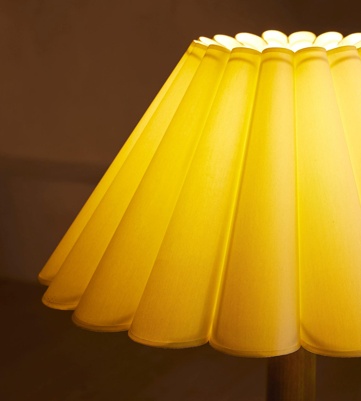 Ferguson floor lamp oak base detail