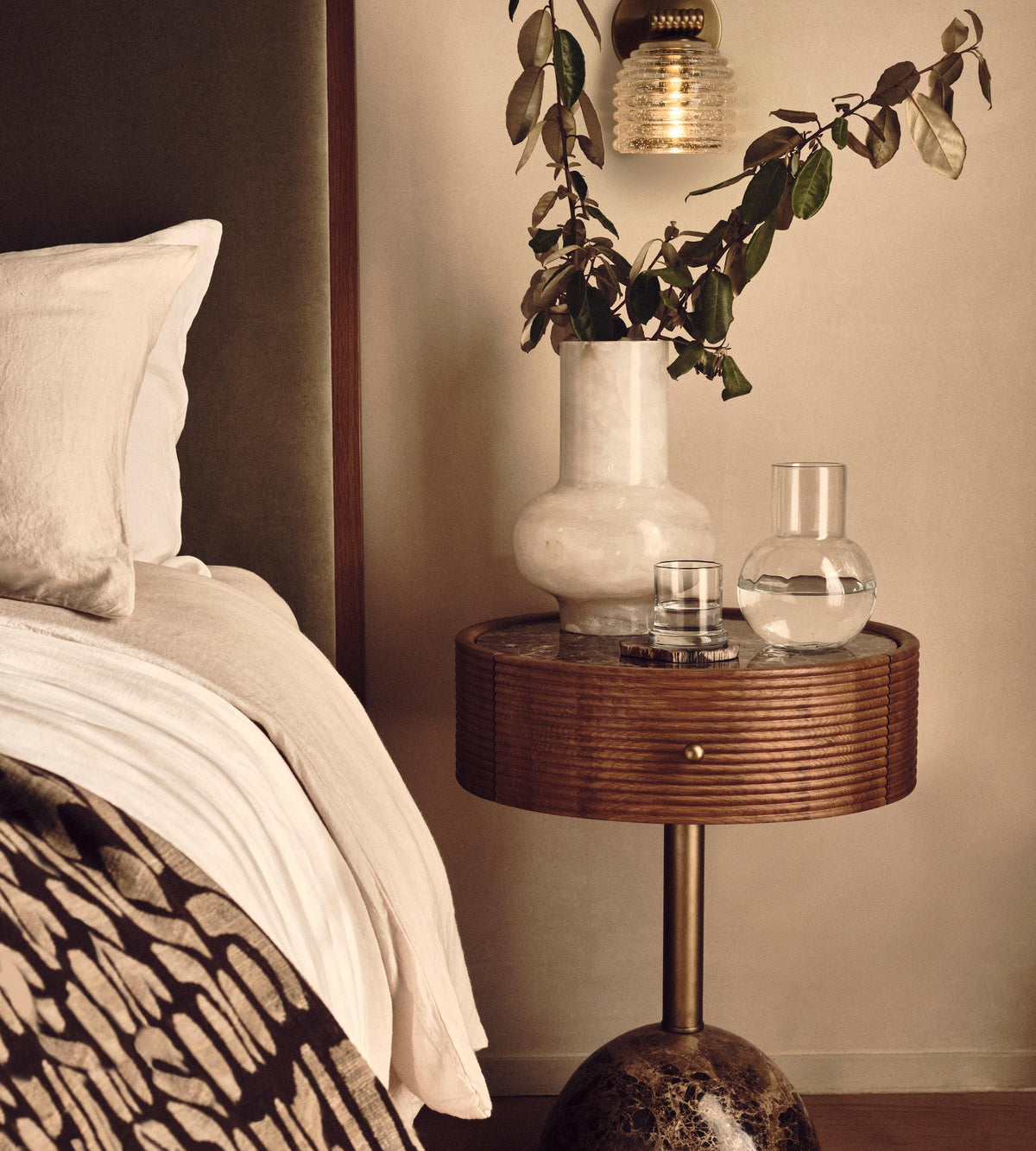 Oregan wall sconce in a room