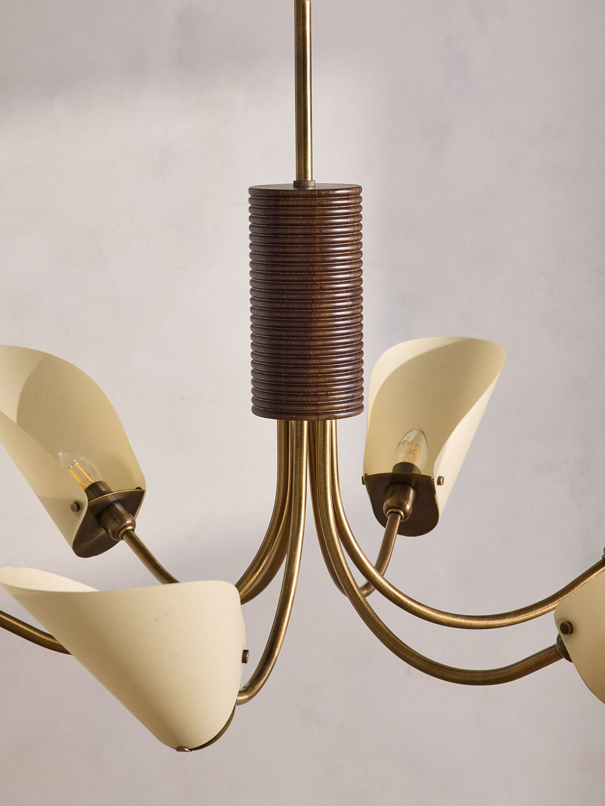 Truman chandelier material and finish close-up